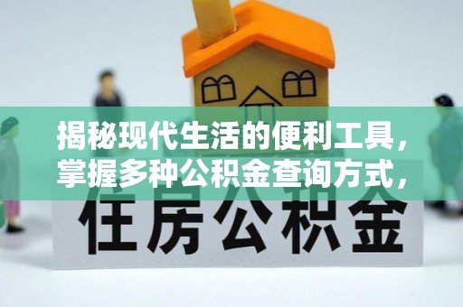 灌阳揭秘现代生活的便利工具，掌握多种公积金查询方式，让财富管理更轻松