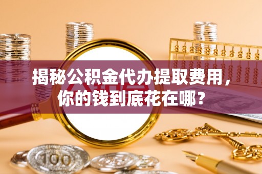 灌阳揭秘公积金代办提取费用，你的钱到底花在哪？